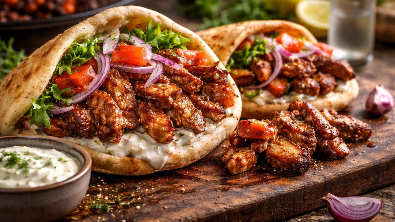 Gyros vom Grill mit Pitabrot – authentisches griechisches Grillrezept