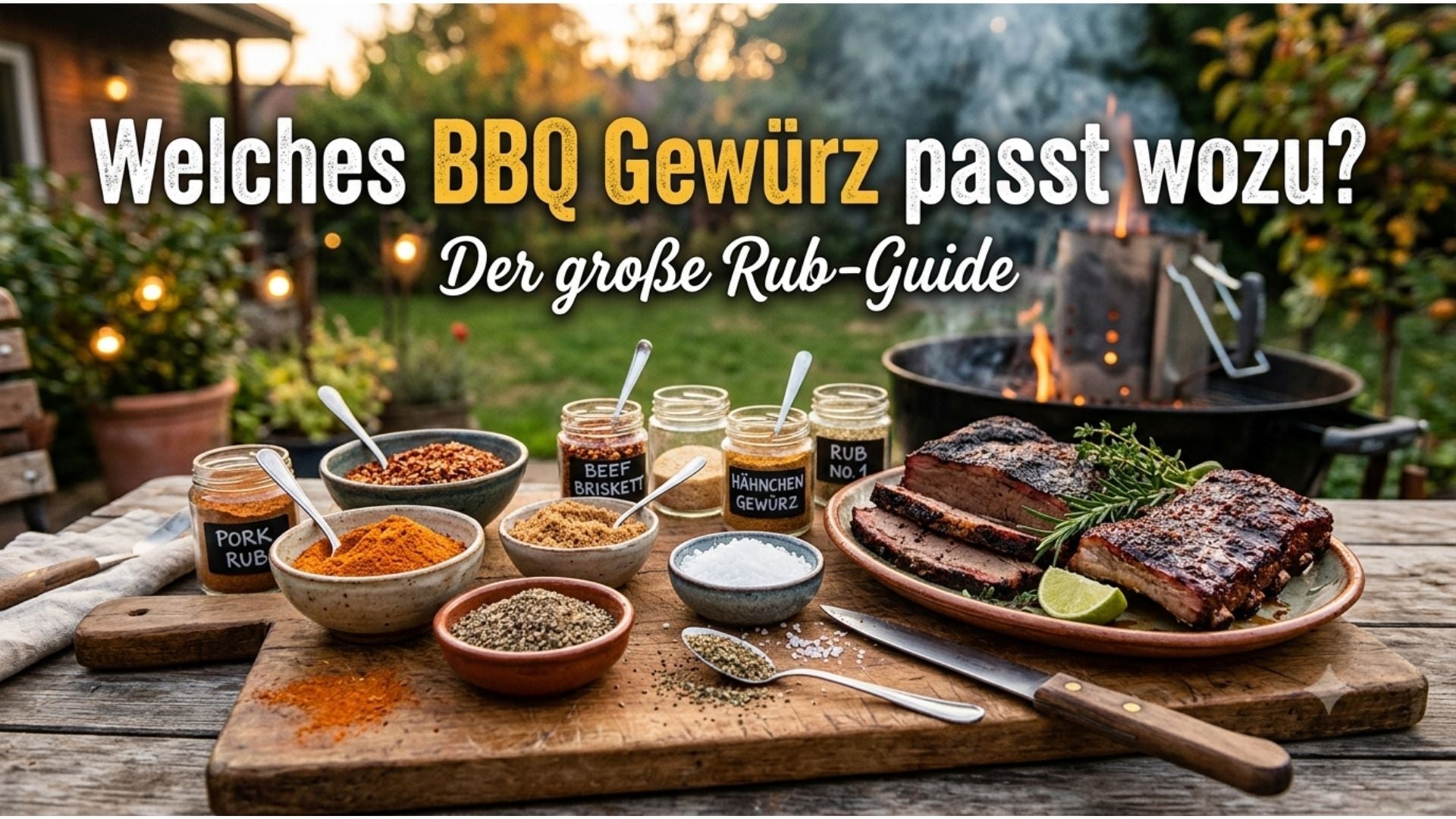 Verschiedene BBQ Gewürze und Rubs für Grillfleisch – Rub-Guide von Kitchen Bastards