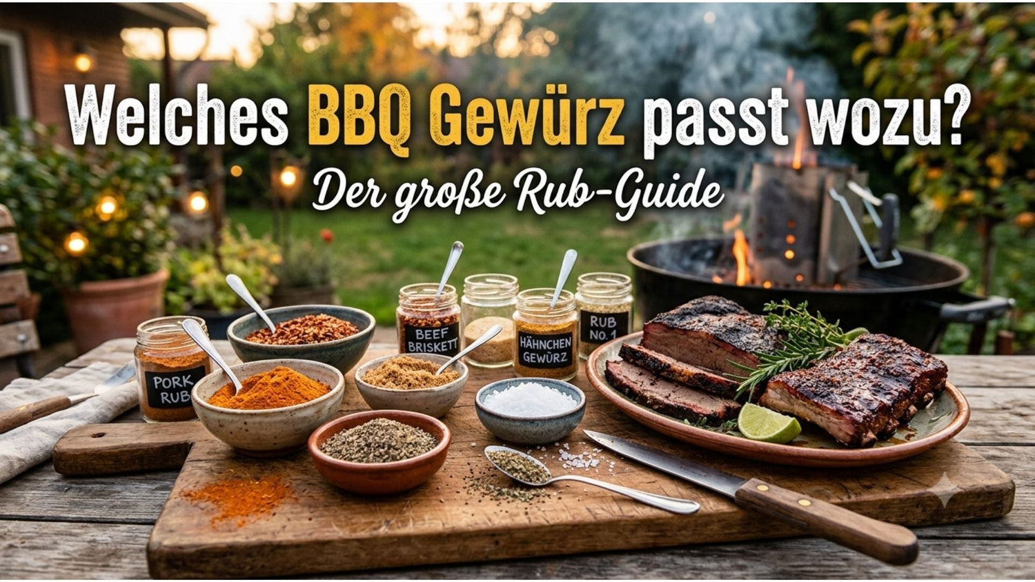 Verschiedene BBQ Gewürze und Rubs für Grillfleisch – Rub-Guide von Kitchen Bastards