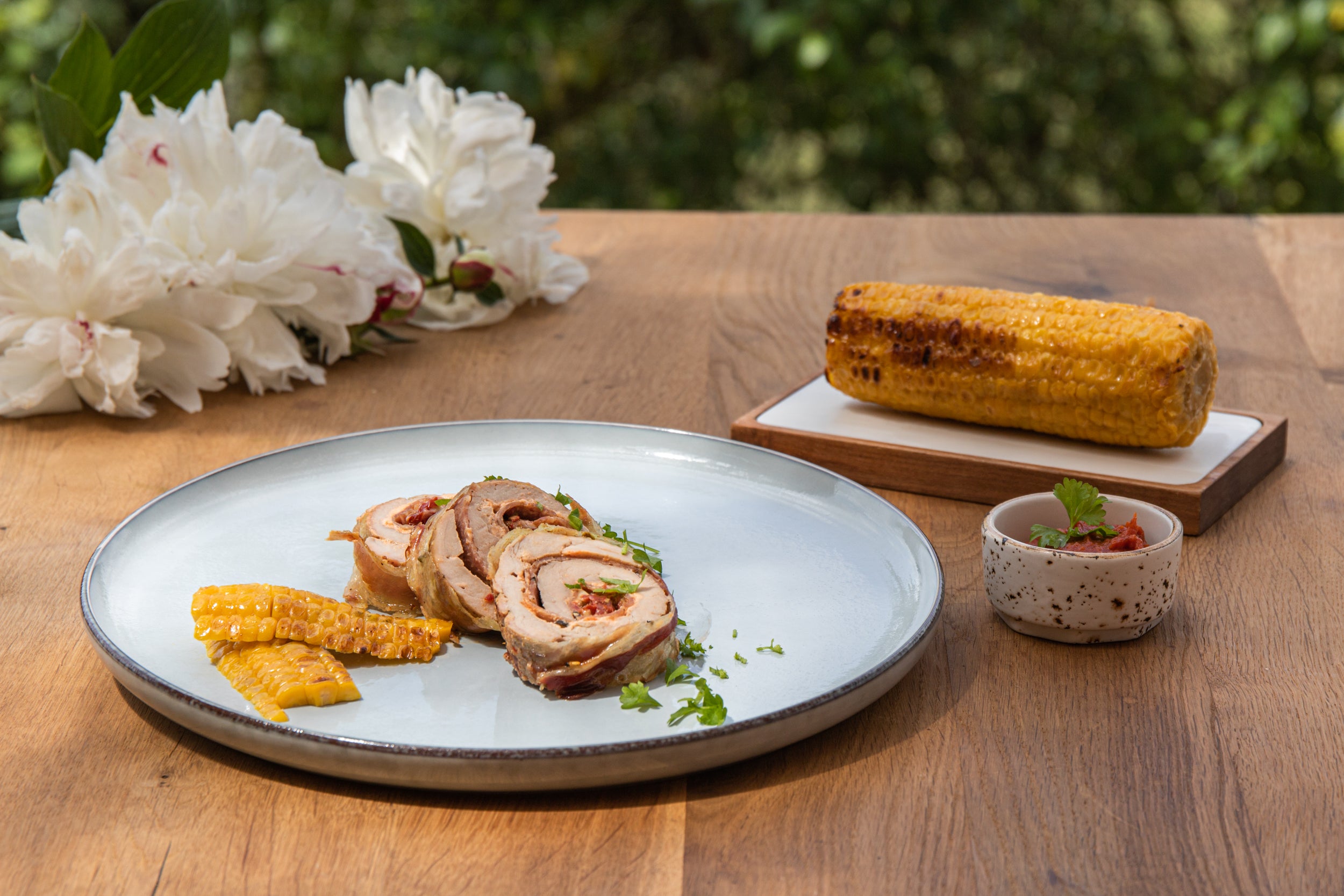 Sündhaft guter Bacon umhüllt Schweinefilet