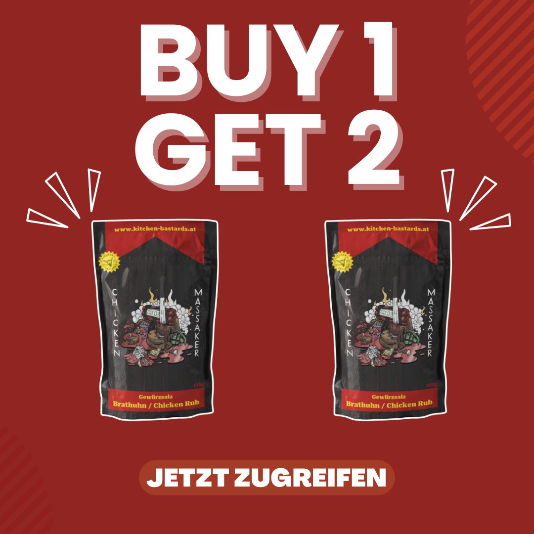Chicken Massaker - Brathuhn & Chicken Rub 120g 1+1 Aktion
