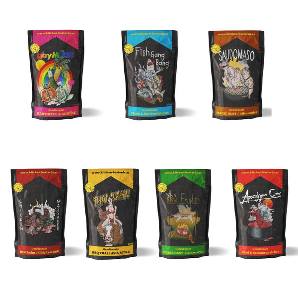 Kitchen Bastards OG Bestseller Set + 3 GRATIS Gewürze Kitchen Bastards OG