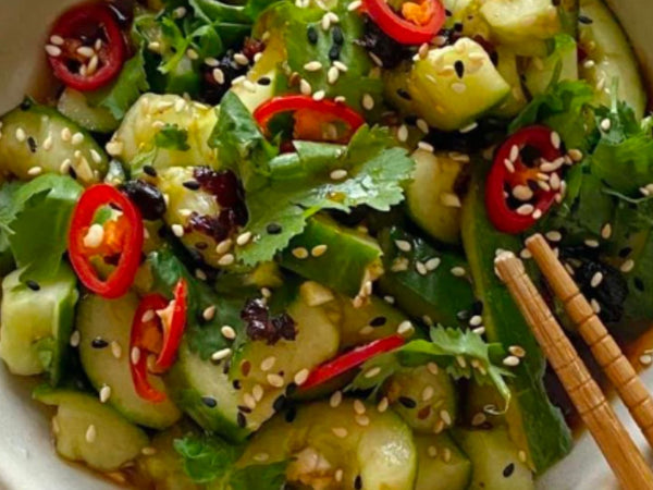 Smashed Gurkensalat
