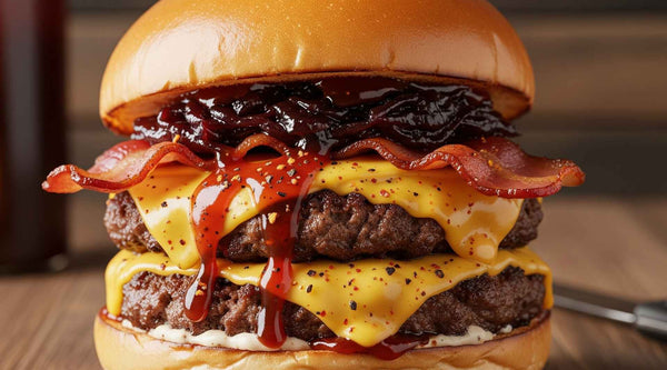 Smashed Burger mit Zwiebelmarmelade