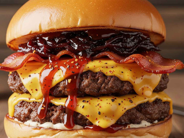 Smashed Burger mit Zwiebelmarmelade