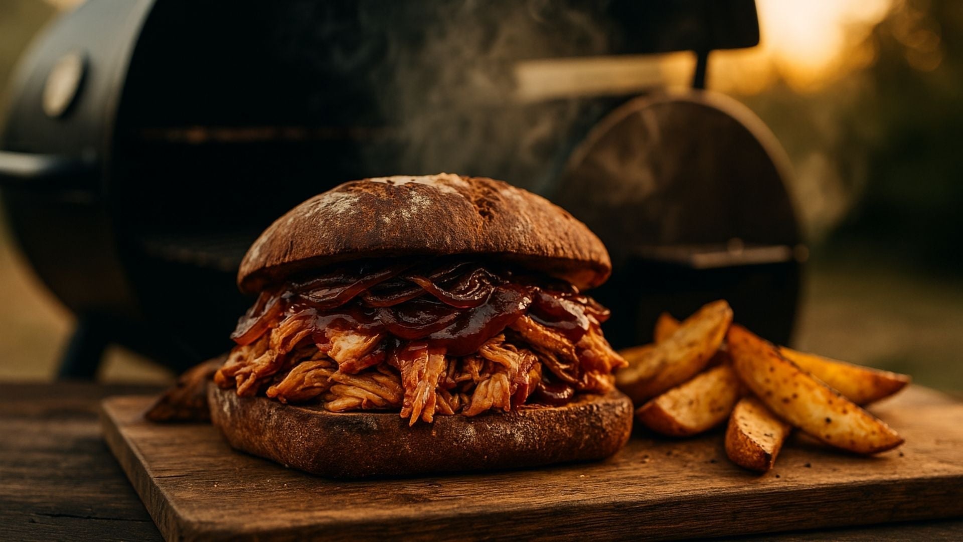Pulled Chicken Sandwich – süß, rauchig, einfach Bastard geil!
