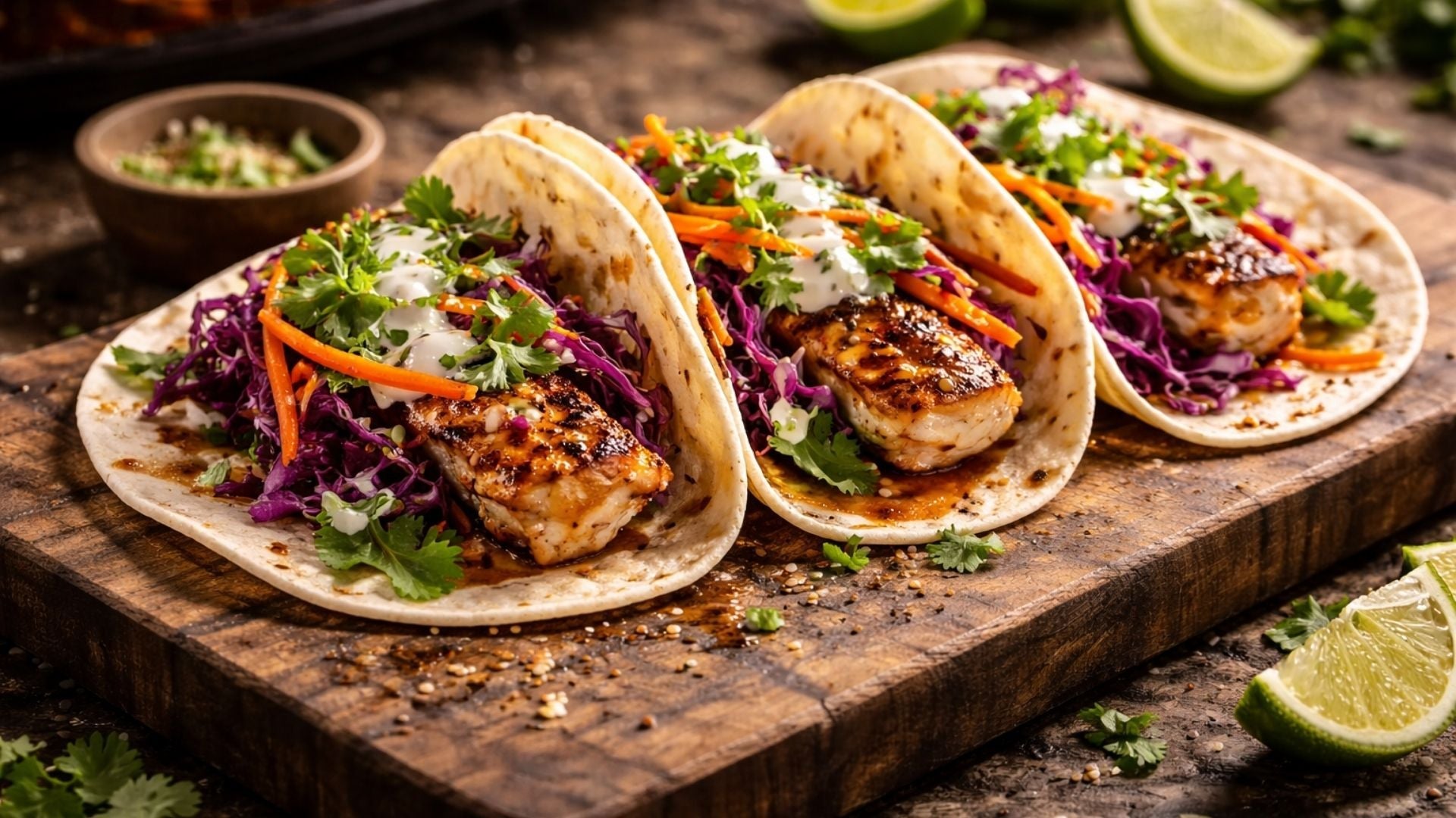 Fisch-Tacos vom Gasgrill Plancha – saftig & würzig
