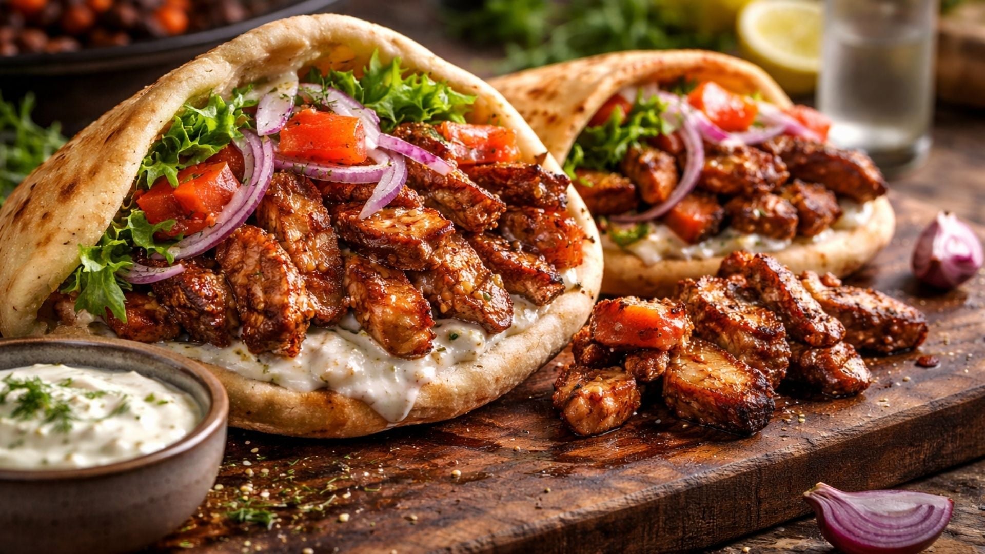 Gyros vom Grill mit Pitabrot – authentisches griechisches Grillrezept