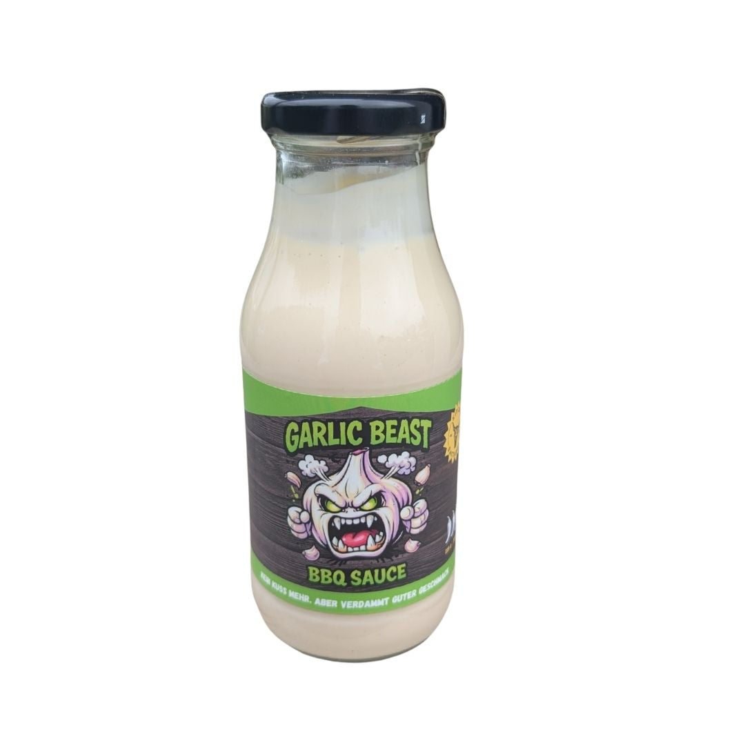 Garlic Beast BBQ Sauce  225g – Cremige Knoblauch Explosion für Grill, Burger & Dip