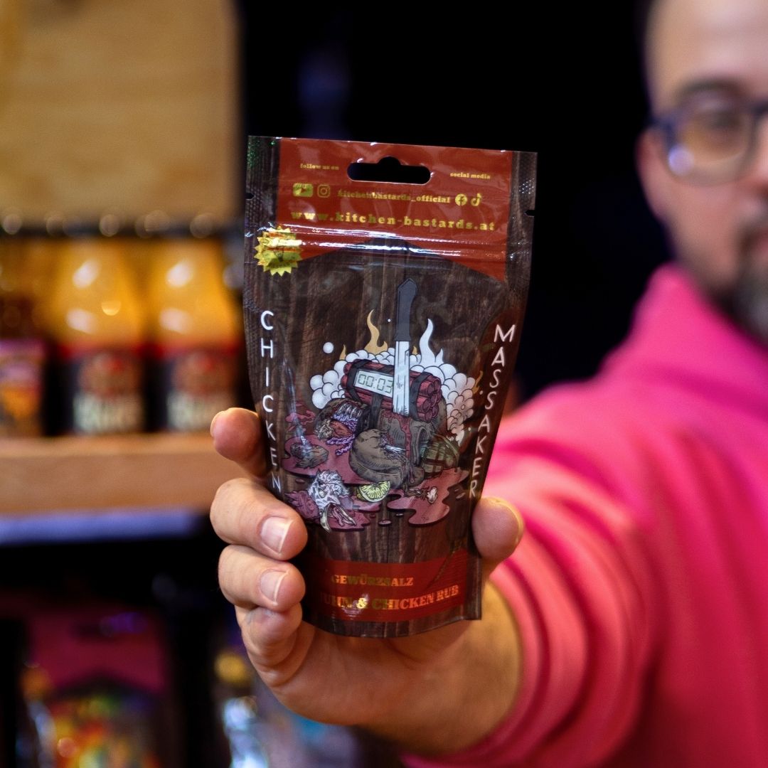 Kitchen Bastards Chicken Massaker BBQ Gewürz für Huhn – Premium Gewürzmischung aus Österreich zum Grillen