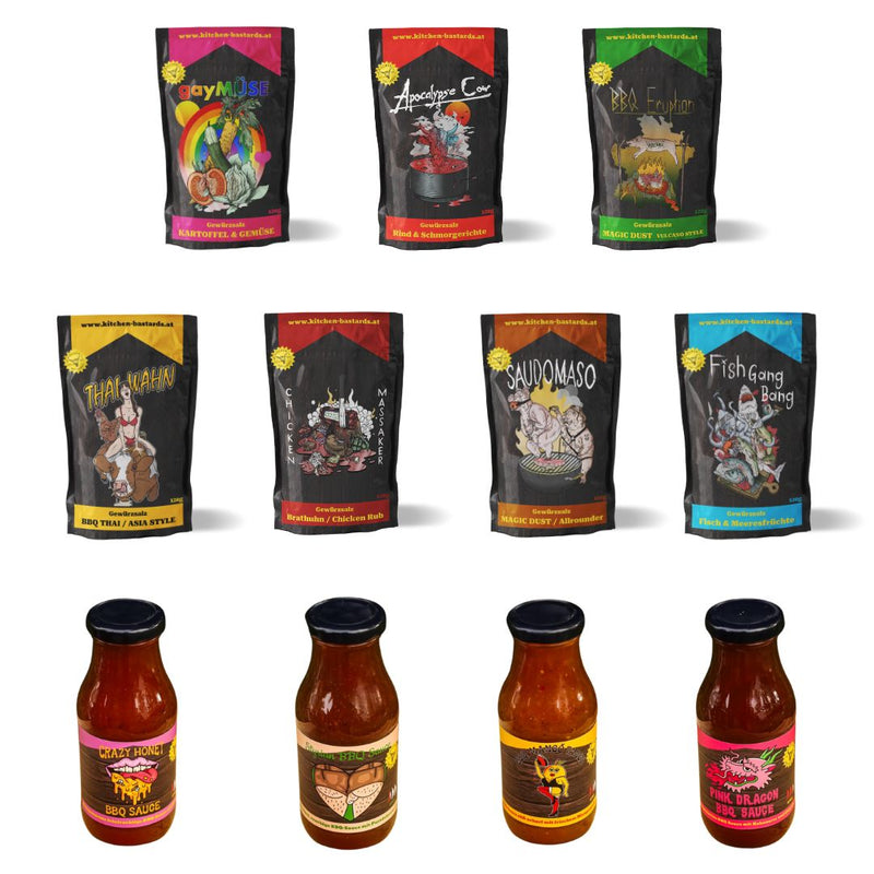 Kitchen Bastards OG Ultimate Set + 5 GRATIS Gewürze Kitchen Bastards OG