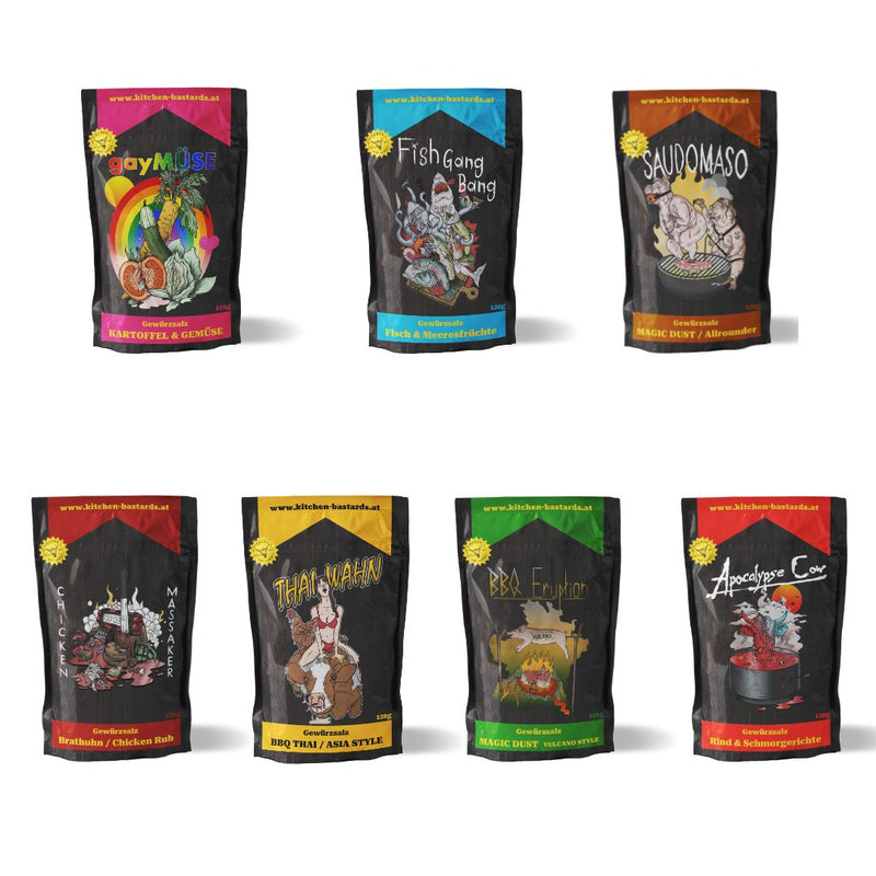 Kitchen Bastards OG Bestseller Set + 3 GRATIS Gewürze Kitchen Bastards OG