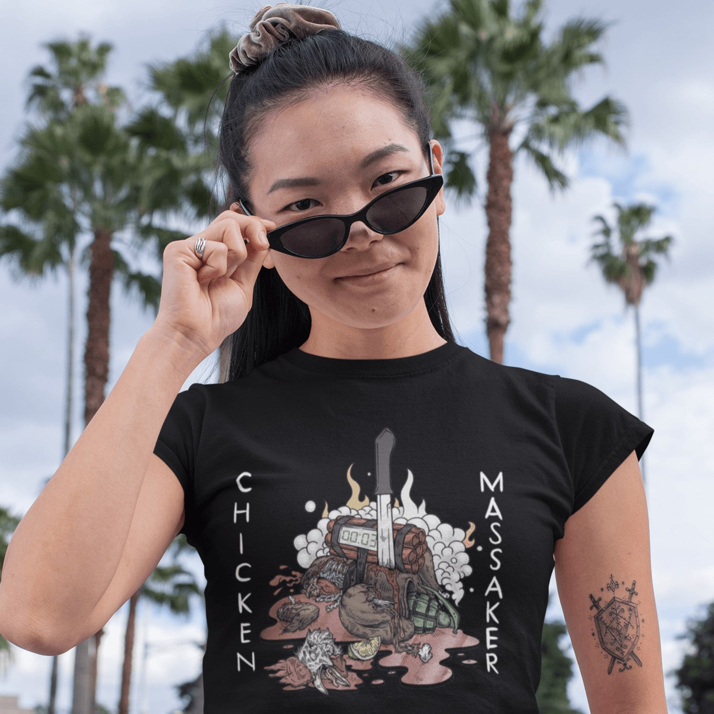 Chicken Massaker T-Shirt | Modisches T-Shirt | Kitchen Bastards OG