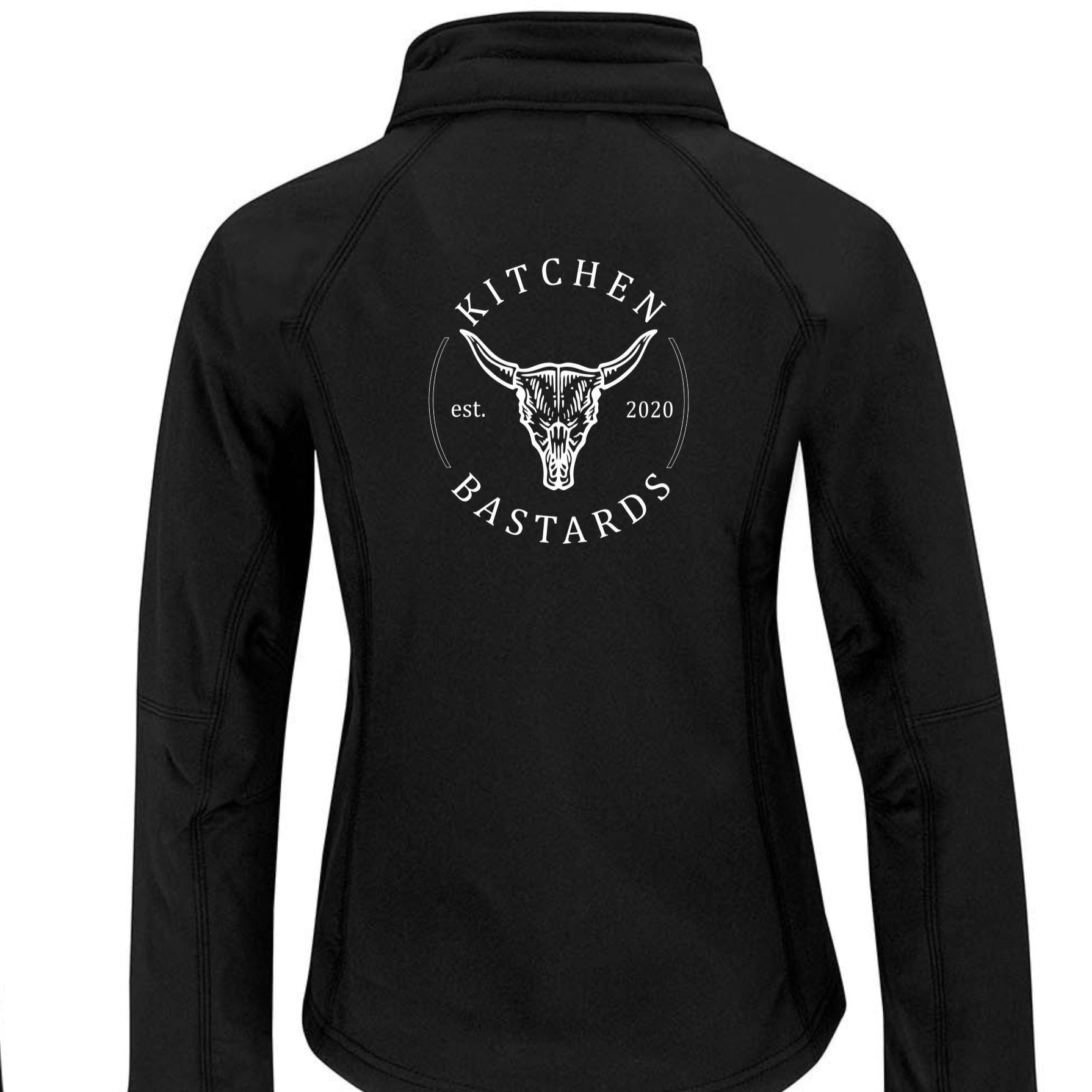 Schwarze Bedruckte Jacke | Schwarze Weiche Jacke | Kitchen Bastards OG