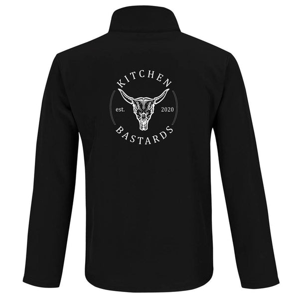 Schwarze Bedruckte Jacke | Schwarze Weiche Jacke | Kitchen Bastards OG