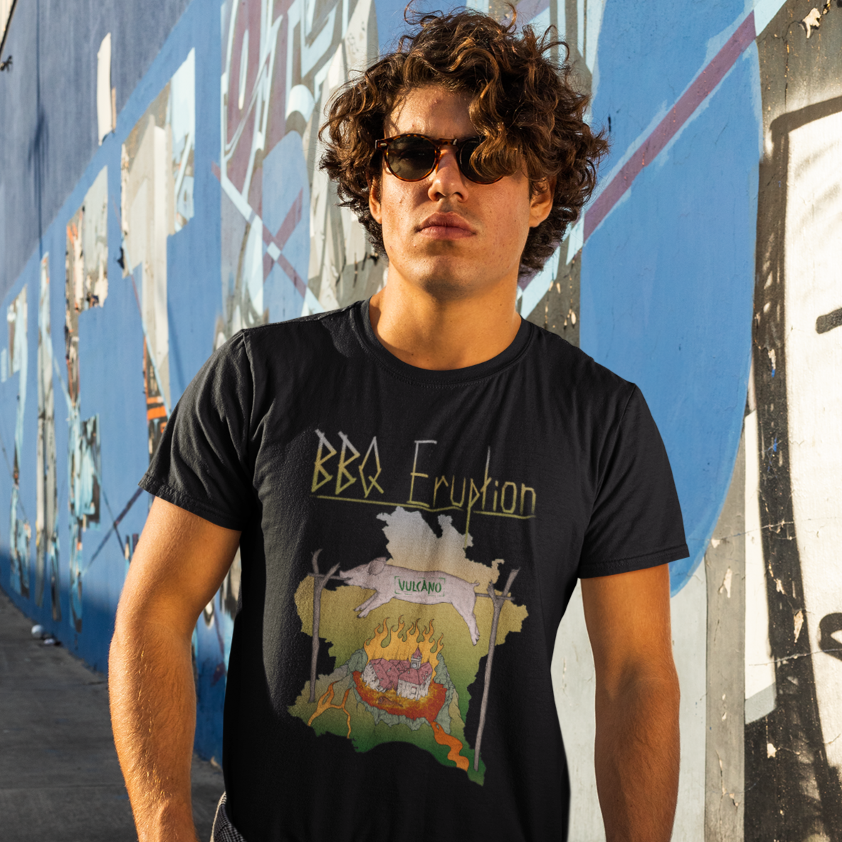 Kitchen Bastards OG Kitchen Bastards - Gewürze - Kleidung - BBQ Eruption - T-Shirt Kitchen Bastards